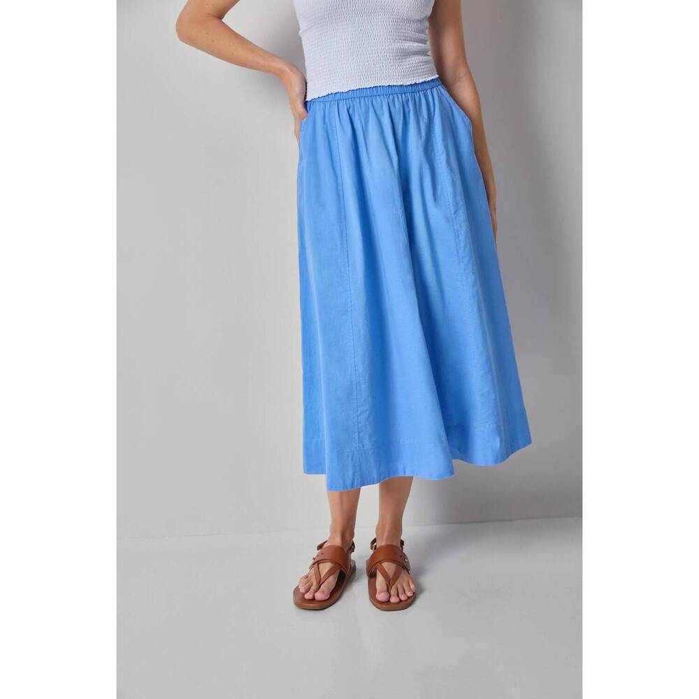 NEW LILLA P voile circle skirt in ultramarine